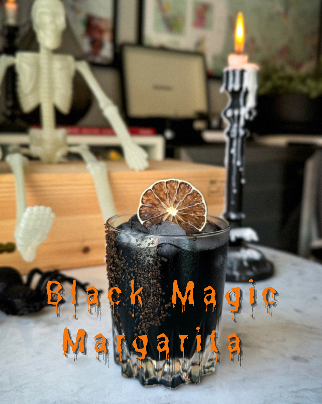 Spooky Black Magic Margaritas - A Grateful Meal